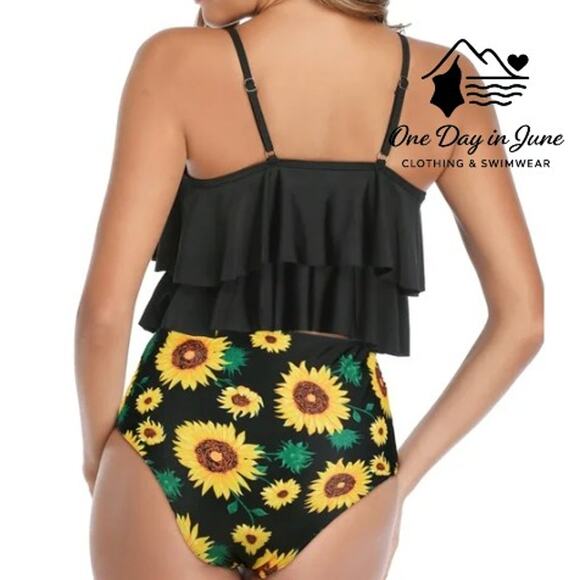 Charmleaks Flounce High Waist Tummy Conrtol Bikini Swimsuit Size XL - Picture 2 of 6